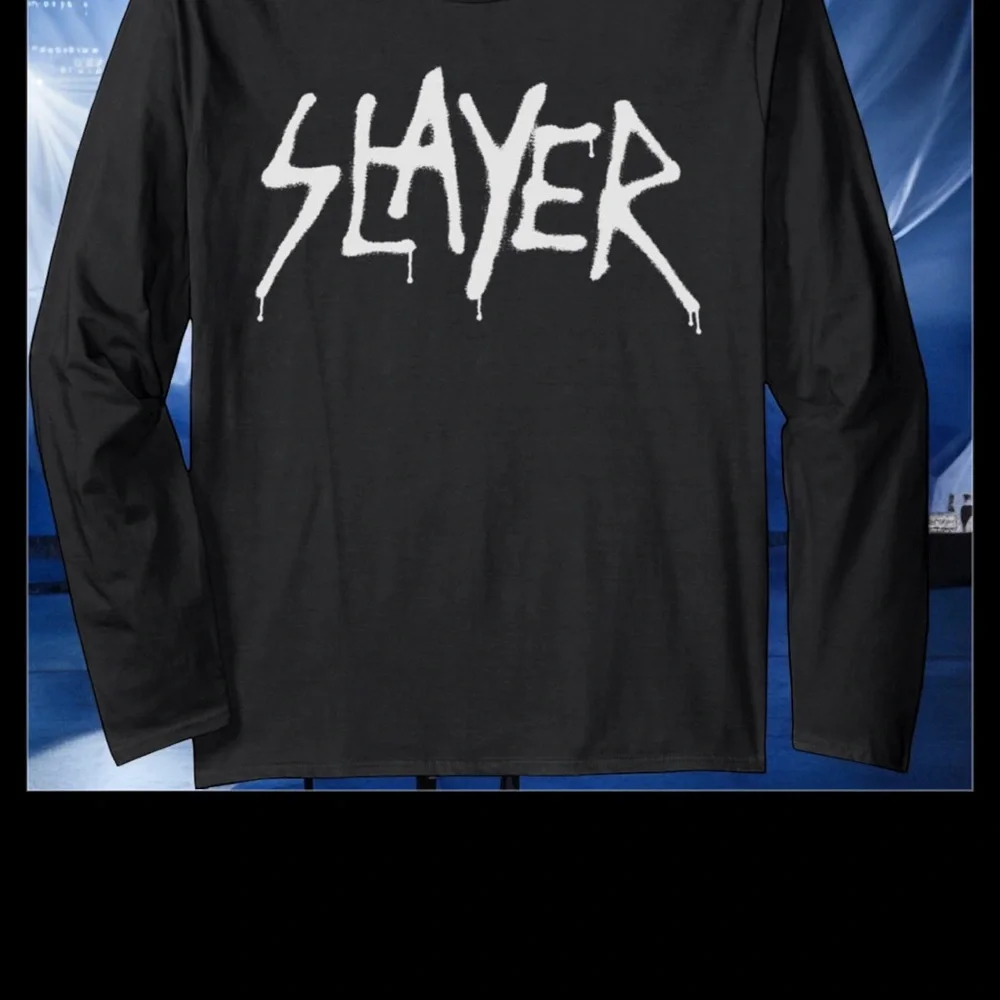 Slayer s-m Ling sleeve band T shirt - Picture 2 of 4